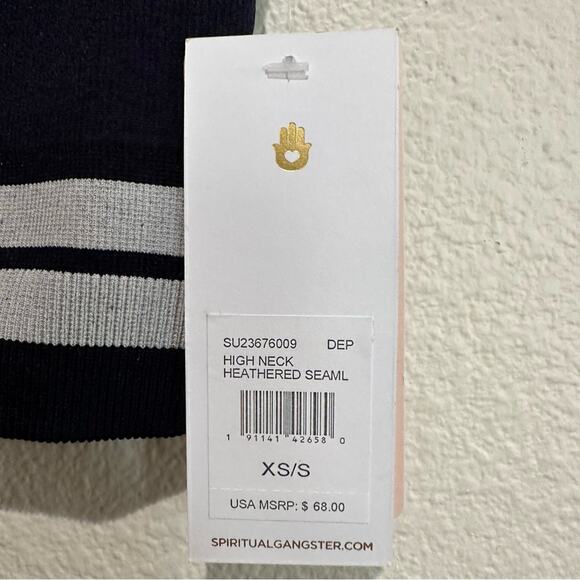 Spiritual Gangster Tank High Neck Seamless Top NEW! - Picture 6 of 11